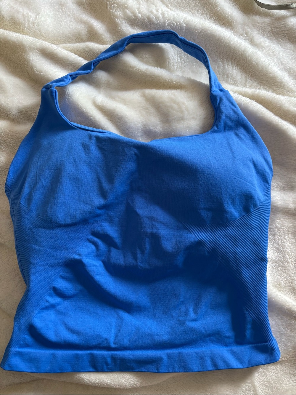 Amazon Royal Blue Halter Tank Top